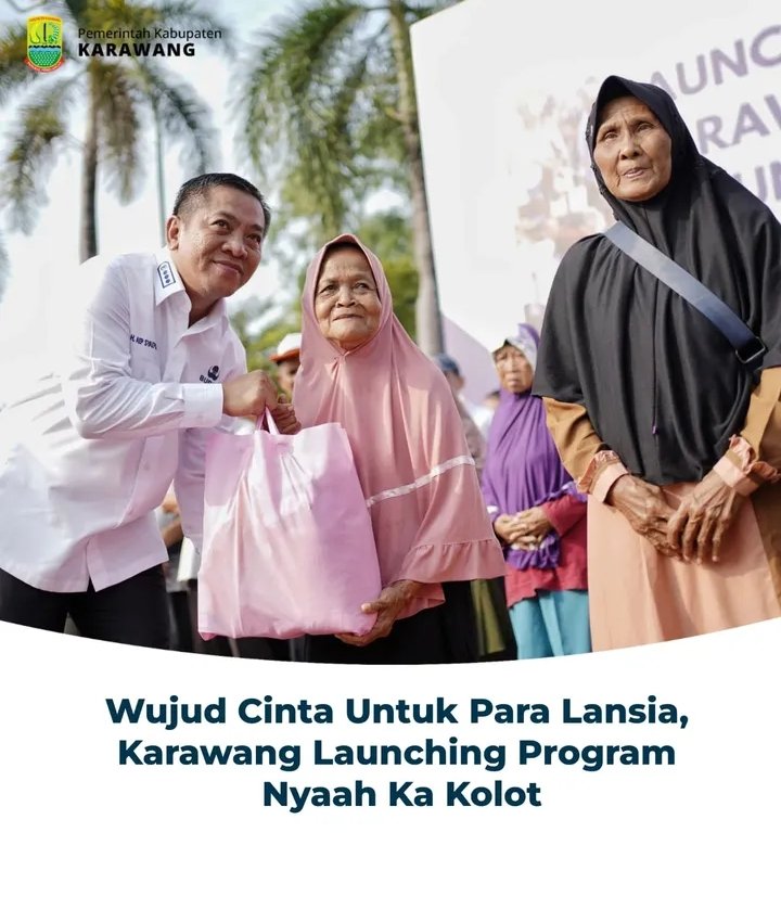 Wujud Cinta Untuk Para Lansia, Karawang Launching Program Nyaah Ka Kolot