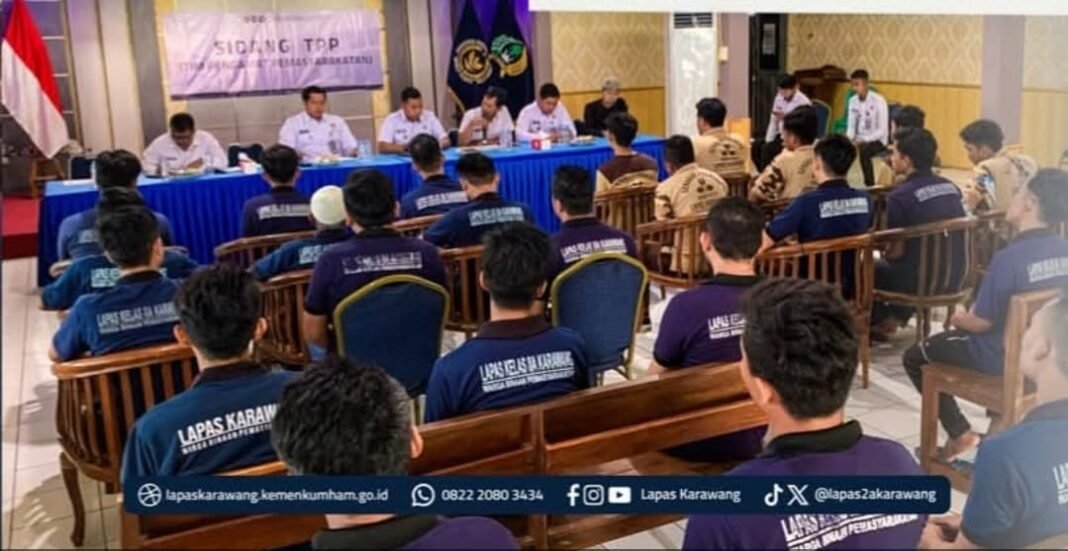 Sidang TPP Lapas Karawang Bahas Hak Integrasi dan Keikutsertaan Warga Binaan dalam Kepramukaan