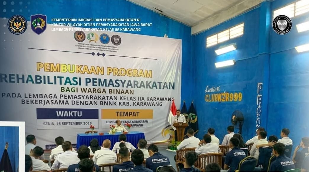 Puluhan Warga Binaan Lapas Karawang Ikuti Rehabilitasi Usai Kerja Sama dengan BNNK