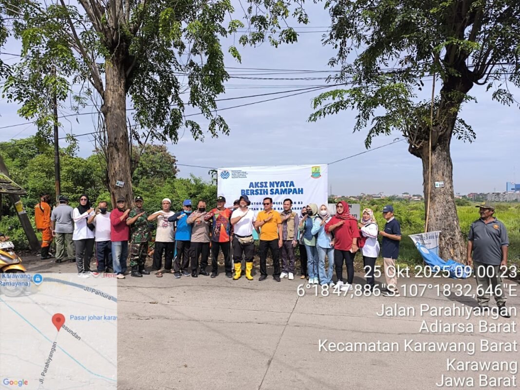 AKSI NYATA BERSIH SAMPAH DI KELURAHAN ADIARSA BARAT