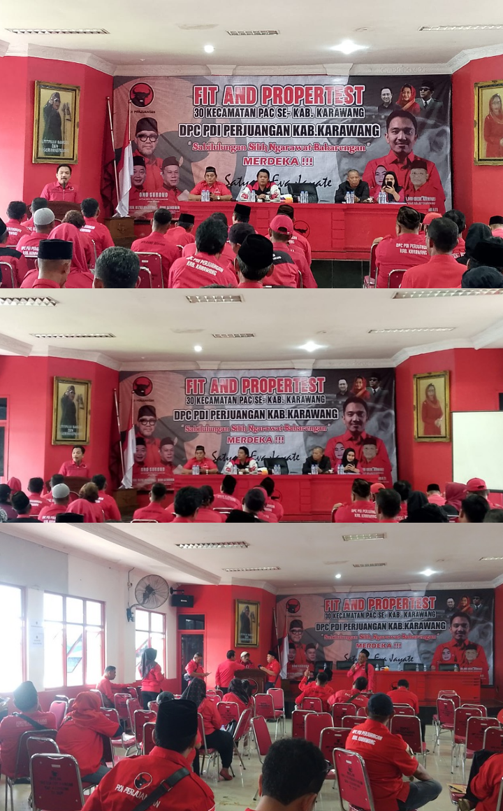 PDI Perjuangan Karawang Uji Kelayakan Calon Ketua PAC untuk Perkuat Basis Partai